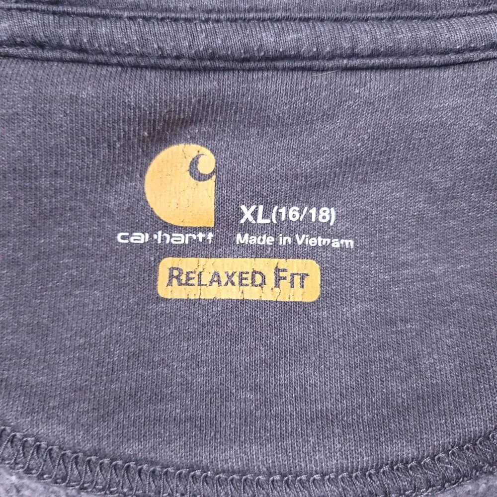 Carhartt Womens Full-Zip Hoodie XL Relaxed Fit Long Sleeve Fleece Work Wear
